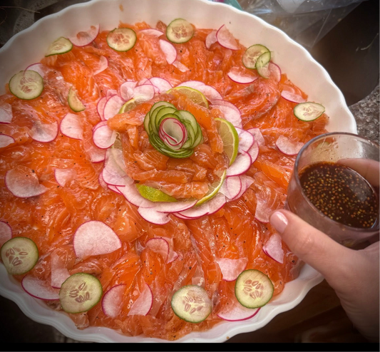 Cured Salmon Platter - by Yvette Haber