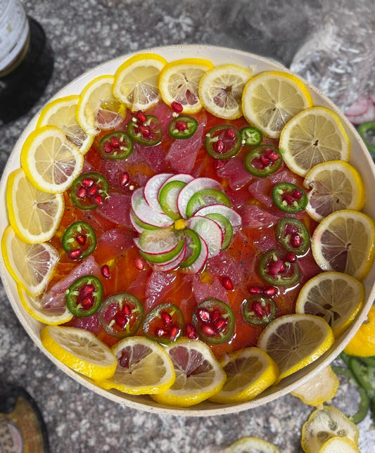 Cured Tuna Platter - by Yvette Haber